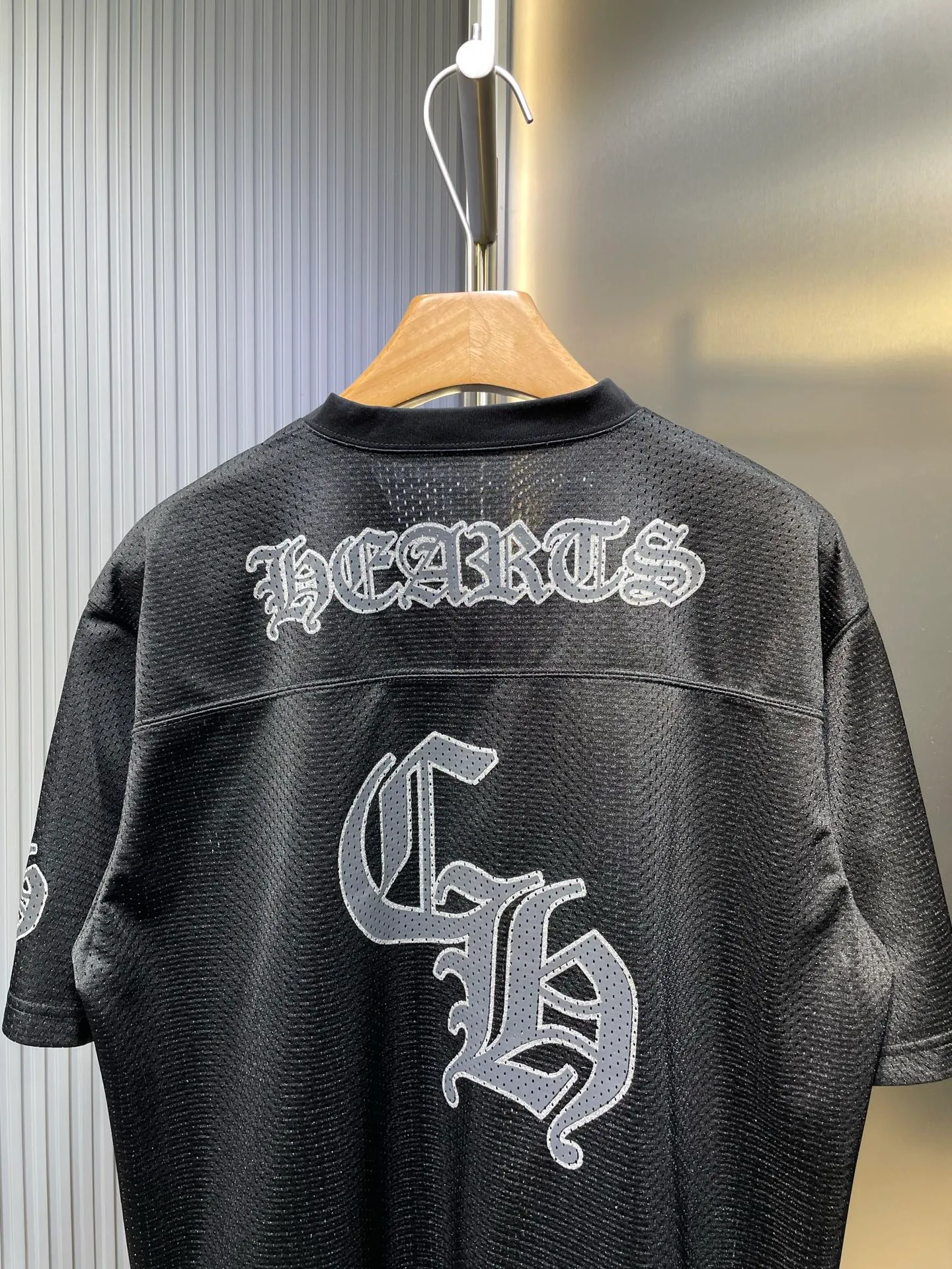 🅿️300 CH Croix Heart🌟【Top original order】25SS glitter ice hockey top YB open plate fixed dyeing color the highest version on the market The fabric is made of high-density 100D bird's eye cloth Double-sided mesh positioning is very time-consuming The cost of labor loss is very high Non-single layer thin transparent bottom junk on the market Same style for men and women OS version size: s m l
